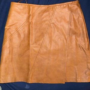 She + Sky Tan Mini Skirt